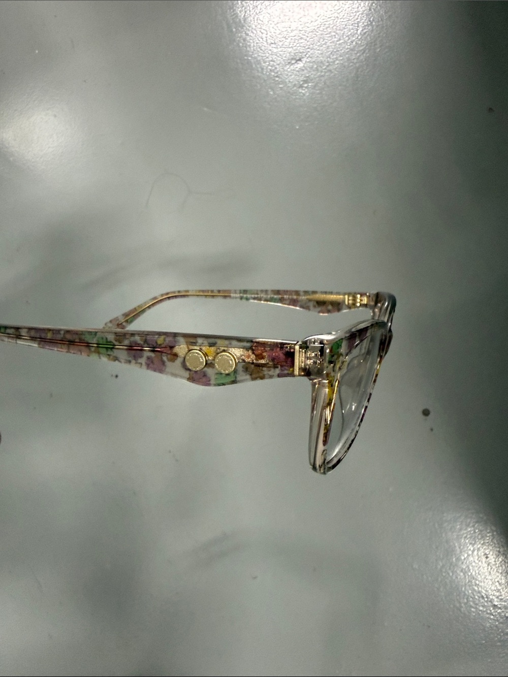 Coach Clear Pink Floral-Accented Women's Eyeglasses hc6248U - Picture 4 of 4